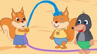 Bridie Squirrel in English - Water Fight - Cartoon for Kids