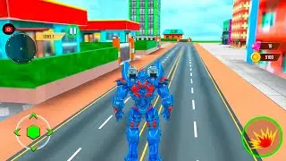 Bus Robot Car Games 2021 - Police Spaceship Robot Transformation | Android Gameplay