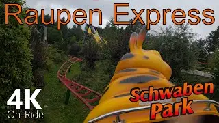 Raupen express - 4K Onride - Schwabenpark - Zierer Force Zero - POV