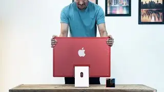 Unboxing | My M1 Red iMac 2021 | First Impressions | In Love