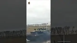 Ucraina: MBT Challenger 2 vs droni Vandal russi. #tank #military #war #ukrainewar #tanks #drone