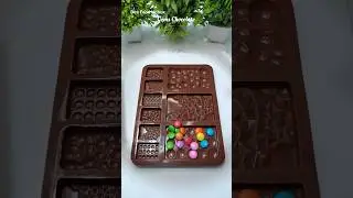 Trying Gems Chocolate || Chocolate Mould 😍 #shorts #youtubeshorts #viral