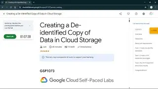 Creating a De-identified Copy of Data in Cloud Storage | #qwiklabs | #GSP1073 #CLI