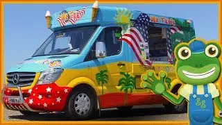 Ice Cream Truck for Children | Gecko's Real Vehicles