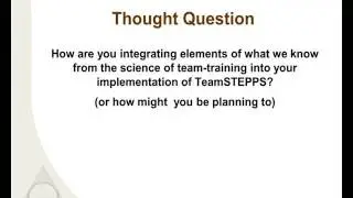 Team Training in Healthcare & TeamSTEPPS at Johns Hopkins