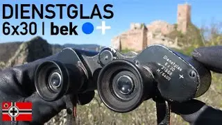 Dienstglas 6x30 Hensoldt Herborn (bek ○+) | WW2 German Army Binoculars | бинокль