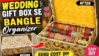 How to make Bangle Box at home / diy bangle organiser 