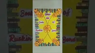 Collage On Ruskin Bond's Books 📚 🌟💫#ruskinbond #books #crafts #2024 #bookweek #trending #bookcorner