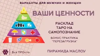ВАШИ ЦЕННОСТИ. РАСКЛАД НА САМОПОЗНАНИЕ. ПИРАМИДА МАСЛОУ. ТАРО ОНЛАЙН ВАРИАНТЫ ДЛЯ МУЖЧИН И ЖЕНЩИН