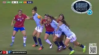 España VS Costa Rica. Selección Femenina de futbol 2022