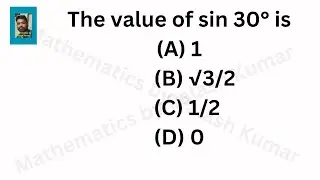 The value of sin 30&deg; is #maths 