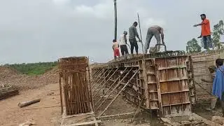 RCC GIRDER CASTING WORK #bridge #civilengineering #cement #skillofcivil#rcc #engineering