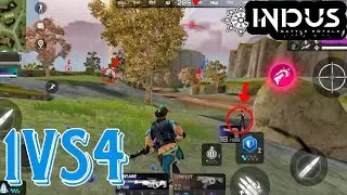 1 V/S 4 battleground Fight || INDUS BATTLE ROYALE || #INDUS #india 