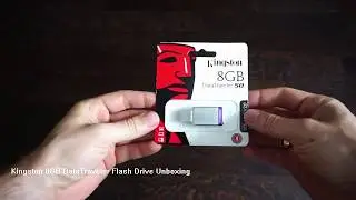 Kingston 8GB DataTraveler 50 USB Metal/Purple Unboxing