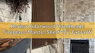 Review Adorwood Handmade Fireplace Mantel Shelf 72