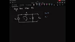 RL High Pass Filter Cutoff Frequency