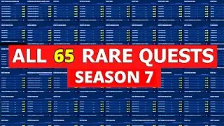 All Fortnite Rare Quests/Milestones in Season 7 (3,900,000 XP)!