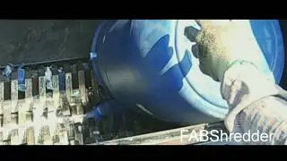 HDPE Drum Shredder in Action : FABTEXSHREDDER