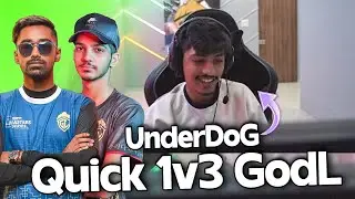 ⚡UNDERDOG QUICK 1V3 GODL💛 | SCRIMS 😳