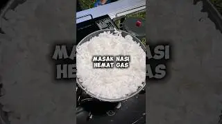 Tips masak nasi hemat gas, porsi kecil #masaknasi #shortvideo