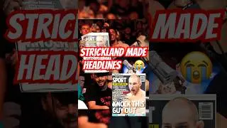 🗞️Sean Strickland made the FRONT PAGE of a aussie NEWSPAPER😭
