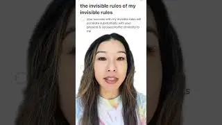 the 🫥invisible rules🫥 of my invisible rules