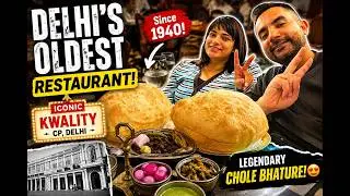 ICONIC Kwality| Eating at Delhi&rsquo;s Oldest Restaurant: Kwality CP Legendary Chole Bhature & More!