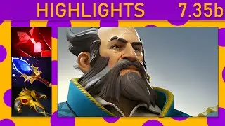 ⭐Nicky`Cool Kunkka 30+ K/A! Mid Highlights 7.35b - Dota 2 Top MMR