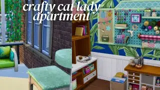 Crafty Cat Lady Apartment 🧶 - The Sims 4 Speed Build