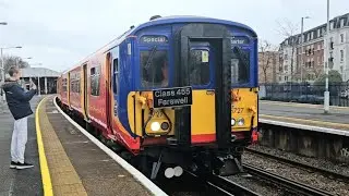 GBR Class 455's Departing Epsom