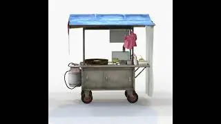 Street Vendor Chinese Breakfast 3D Model by Tomoplace
