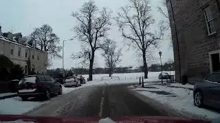 Winter Drive To The North Inch Park Perth Perthshire Scotland