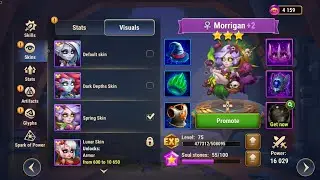 Morrigan new skin(Spring skin) unlocked first look and gameplay in Hero wars #herowars