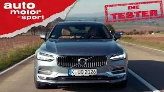 Volvo S90 D5: Alex Bloch hinter schwedischen Maschinen - Die Tester | auto motor und sport