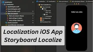 Localize Your iOS App in Swift || Multiple Languages to Localization Tutorial  Storyboard, Xcode