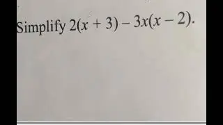 Algebraic expression..Simplify