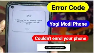 Error in Samsung A04e Phone | couldn't enrol your phone | error code 51010 | samsung a04e error