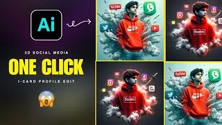 Instagram Trending Profile Glass ID Card Photo Editing | Bing Ai Image Prompts | Bing Image Creator