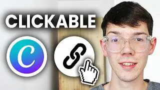 How To Add Clickable Link/Button In Canva - Step By Step