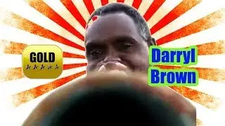 Australian Aboriginal didgeridoo player | Darryl Brown