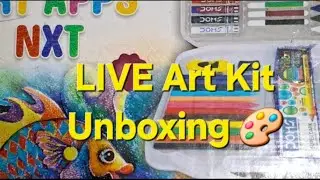 LIVE Art Kit Unboxing 🎨 | DOMS Smart Art Apps NXT | Full Creative Set ✨