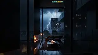 Rainy Evening Calm 🌧️ | Relaxing Rain View | Beautiful Nature 🌿 #rain #shorts #youtubeshorts
