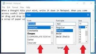 How to Change Fonts & Font Size in Notepad on Windows 10