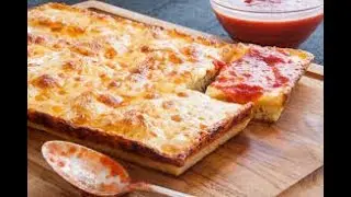 Homemade Detroit style pizza dough recipe complete