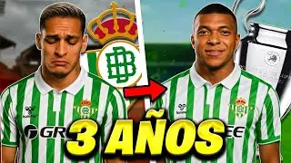 Convierto al Betis en un equipo grande en 3 temporadas💚