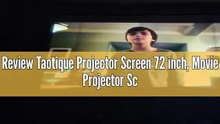 Review Taotique Projector Screen 72 inch, Movie Projector Screen 16:9 HD Foldable and Portable Anti-