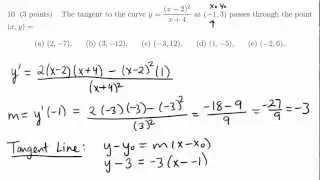 McGill - Math 140 - December 2011 - Questions 10 to 12
