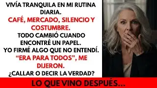 Firmé sin entender y ese papel regresó a destruir mi silencio.