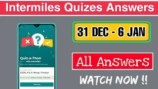 Intermiles Quizes Answer Today | 31Dec - 5 Jan Quizes All Answers | Free Earning Tech
