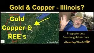 Gold Copper and Rare Earth Elements in Illinois (USGS Gold Maps)